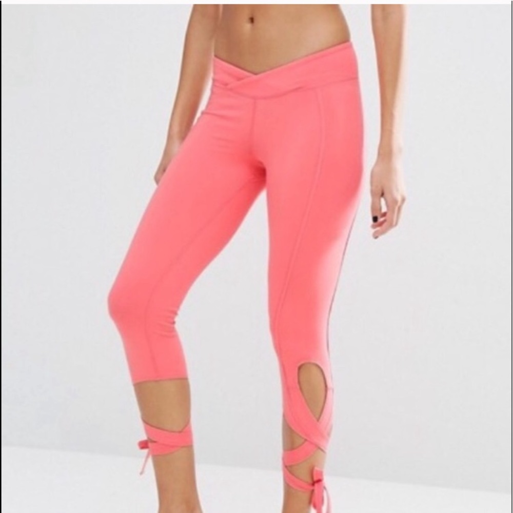 Free People Movement Turnout wrap tie Pink Leggings